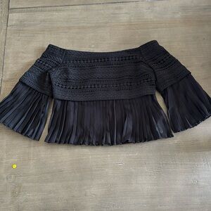 Endless Rose Off the Shoulder Black Top (NWOT)